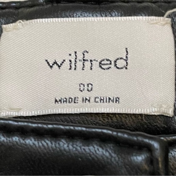 Aritzia Wilfred Melina vegan leather pants 00 - Picture 9 of 14